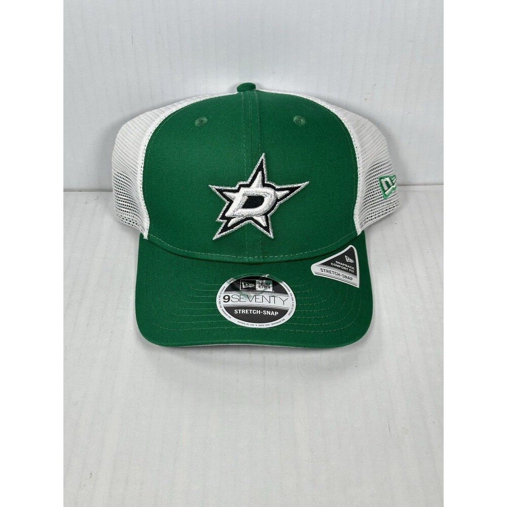 New Era Dallas Stars 9SEVENTY Stretch Snap Adjustable Trucker Hat Cap NWT